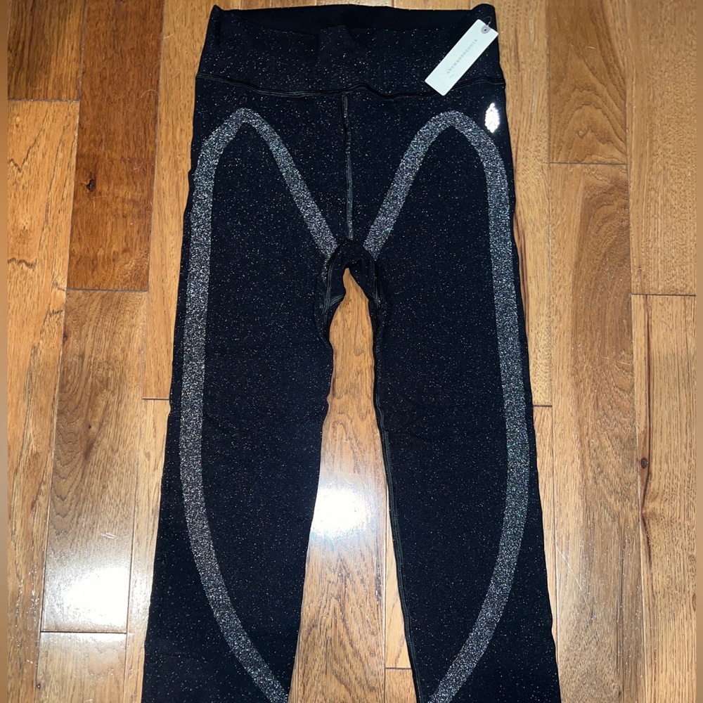 Anthropologie Movement Lurex Leggings
